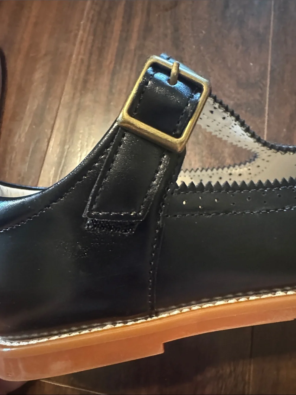 Girls Black T-Strap Mary Jane Kids Shoes